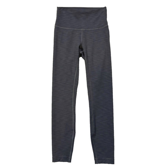 Lululemon Wunder Train High-Rise Tight 25" Heathered Graphite Grey Size 2 - Picture 5 of 7